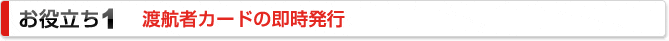お役立ち1 渡航者カードの即時発行