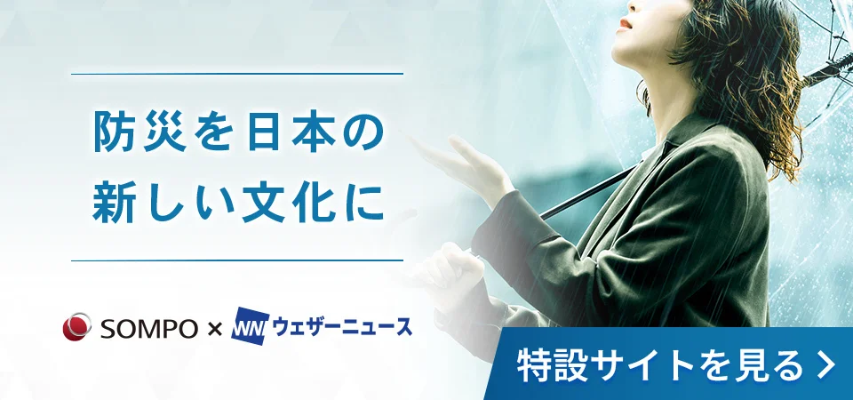 防災を日本の新しい文化に SOMPO×ウェザーニュース