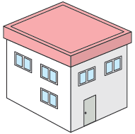 陸屋根のイメージ図