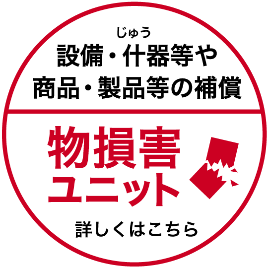 設備・什器等や商品・製品等の補償