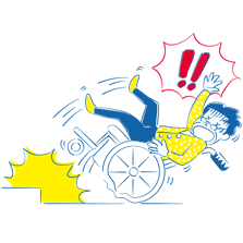 日常生活の幅広いリスク　ケース4のイラスト