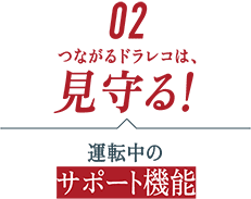 ＜２＞見守る！運転中のサポート機能